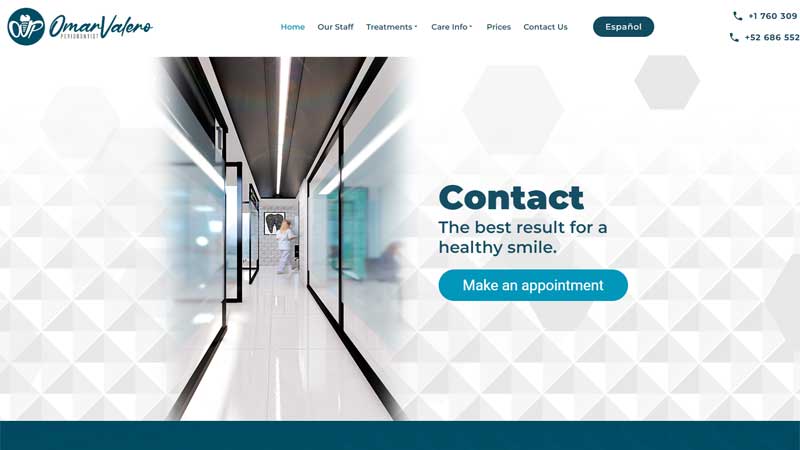 DENTAL Website Template Graphic Web Design OMAR