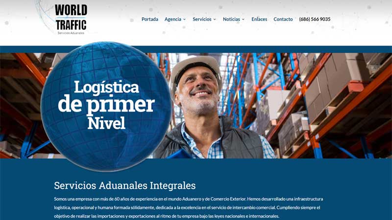 EXPORTS Website Template Graphic Design
