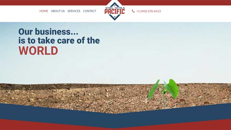 Scrappers Template Website Design STEELMETALS