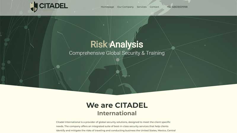 Security Services Website Template CITADEL