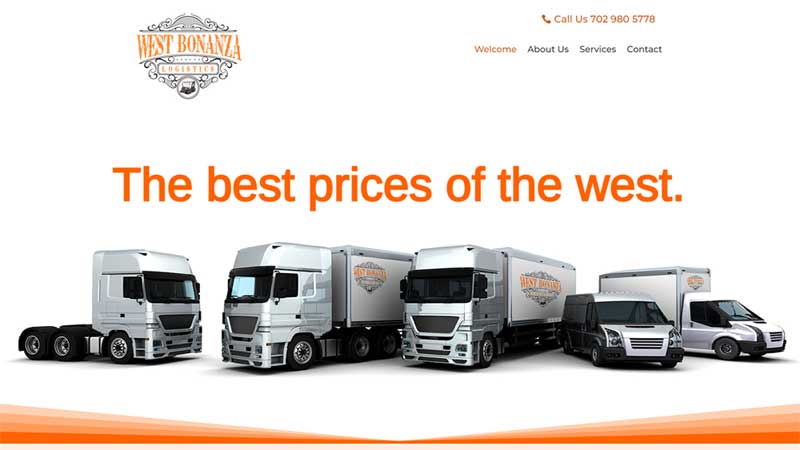 Westbonanza Logistics Website Design Template